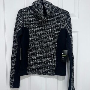 Nike Women's Black/Grey Long Sleeve Performance Tee